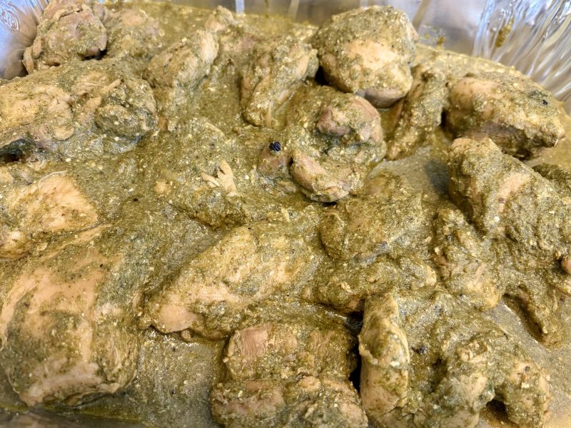 Green Coriander Curry Chicken