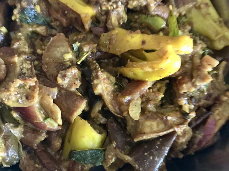 Savoury Pickled Eggplant Stir-fry