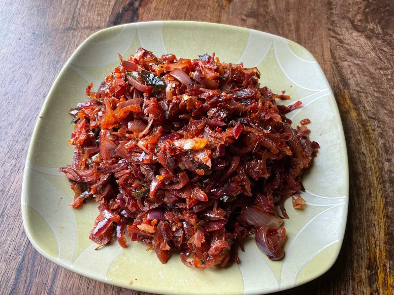 Onion and chili sambal